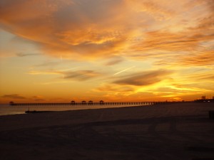 Gulfport MS Beach Sunset