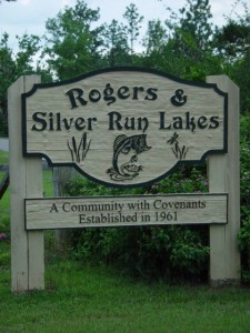 Silver Run & Rogers lake sign